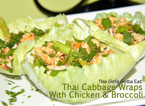 Thai Cabbage Wraps With Chicken and Broccoli