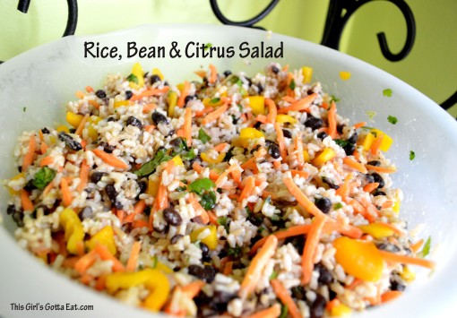 Rice Bean and Citrus Salad